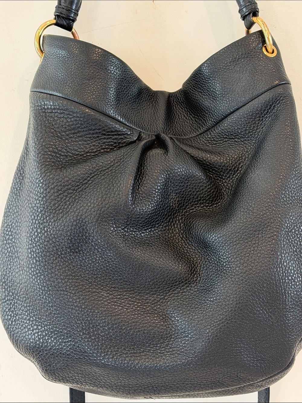 Marc Jacobs Black Pebbled Leather Shoulder And Cross Body Purse - Picture 7 of 10